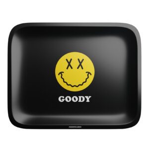 Black Big Face Rolling Tray - Goody Glass