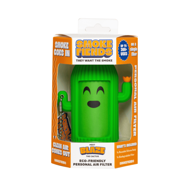 Blaze The Cactus Themed Eco-Friendly Personal Air Filter - Smoke Fiends