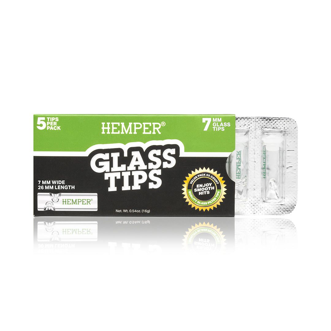 HEMPER - Glass Filter Tips 7mm | 5 Pack