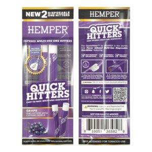 Quick Hitters Grape Flavored One Hitter 2 Pack