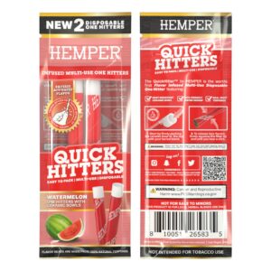 Quick Hitters Watermelon Flavored One Hitter 2 Pack