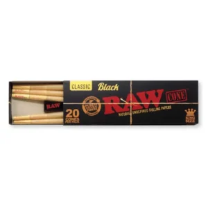 Raw Classic Black 20 Cones