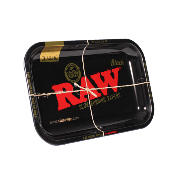 RAW Black Tray Small – Plateau de roulage métal
