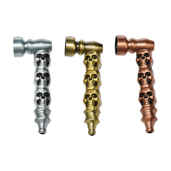 DnK Skull Grinder n Skeleton Pipe Combo Set Dk7157