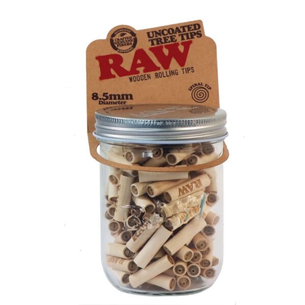 Raw Wooden Rolling Tips 8,5 mm