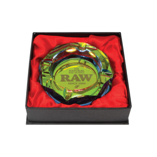 Raw Rainbow Glass Ashtray