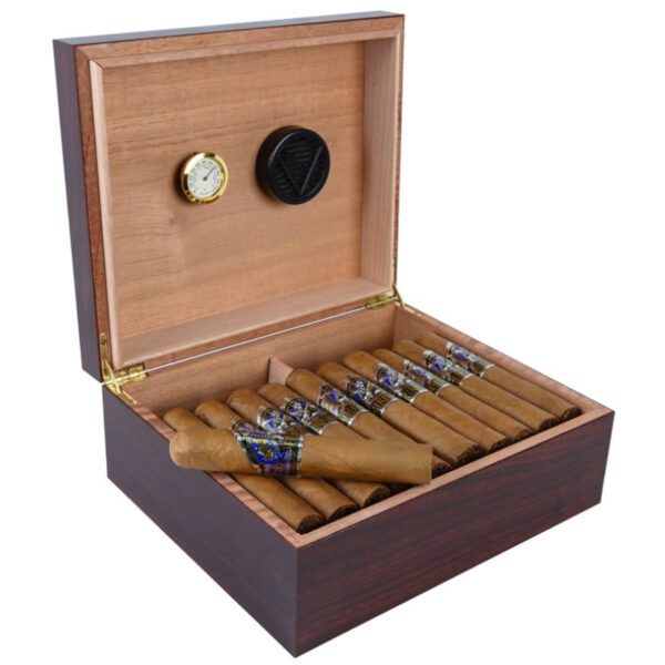 Chalet Cherry Humidor with Humidifier and Hygrometer CHLT