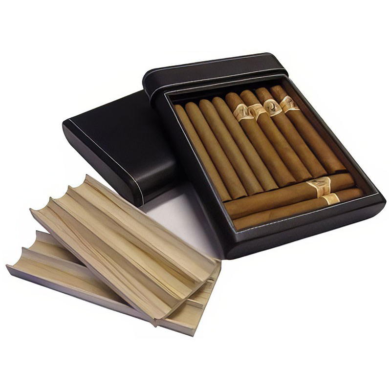 6 Cigar Leather Humidor LCG6 – Image 2